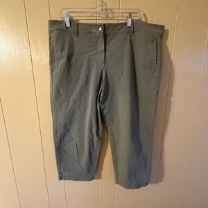 Eileen Fisher Olive Green capris